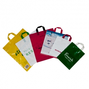 soft loop handle plastic bags